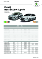 Skoda Superb 3 - cennik 2015-2016 